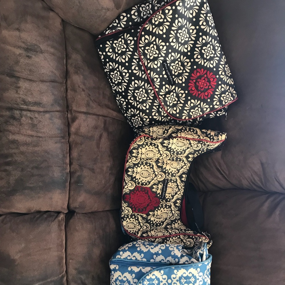 2 petunia pickle bottom diaper bags ( blue sold)